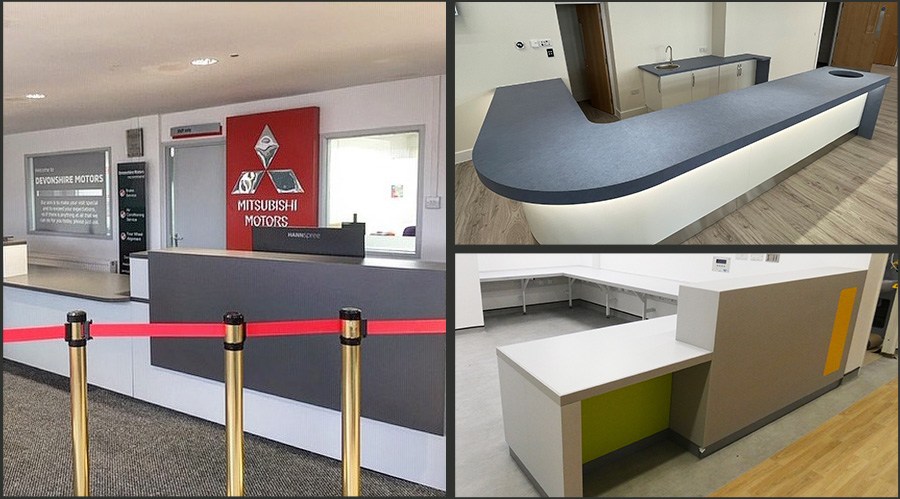 Grey Reception Desks UK